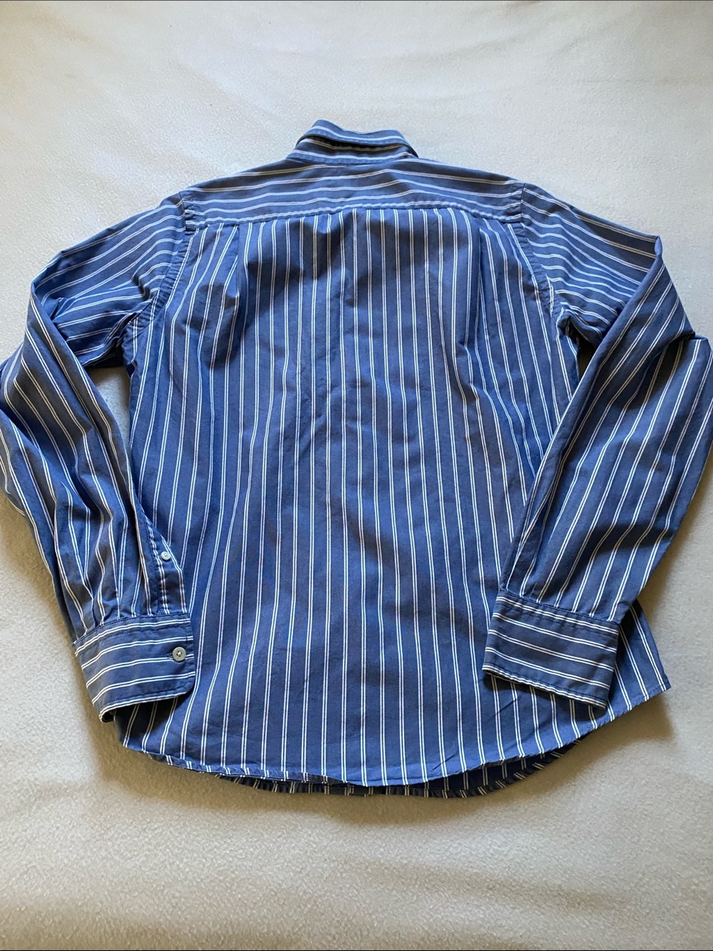 Abercrombie and Fitch men's button-down dress shirt dressy medium blue white - Picture 9 of 9
